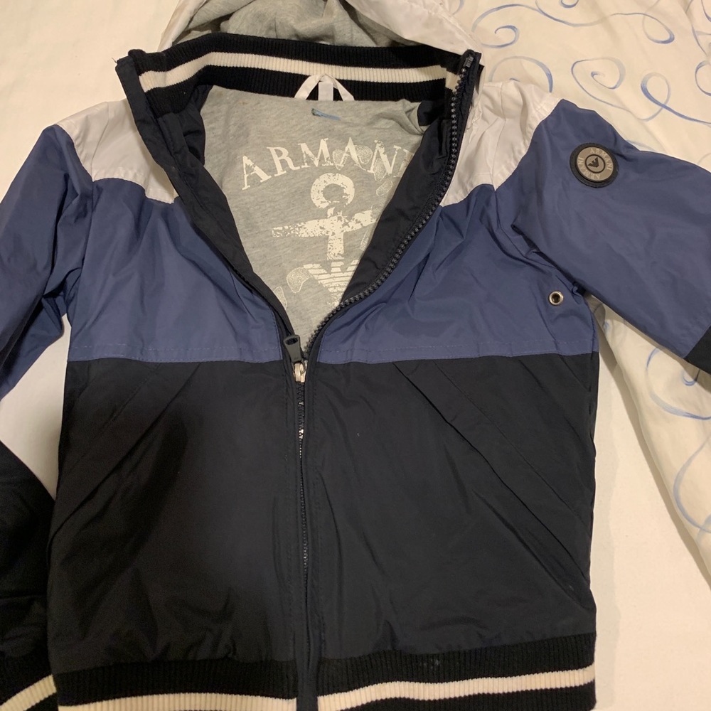 It’s Armani windbreaker